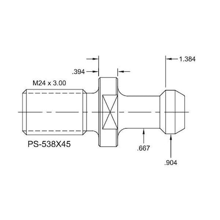 Tj Davies Co Solid Retention Knob PS-538X45